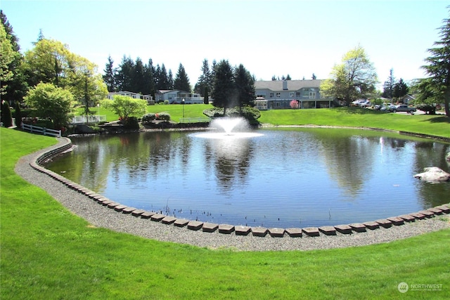 view of water feature