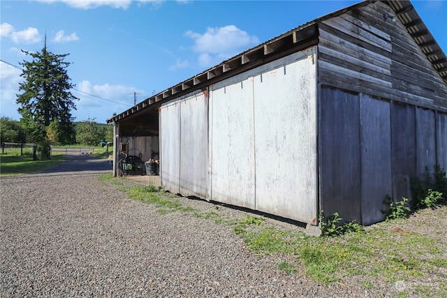 view of outbuilding