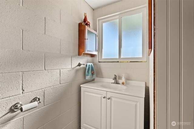 bathroom with vanity