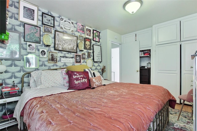 bedroom with a closet