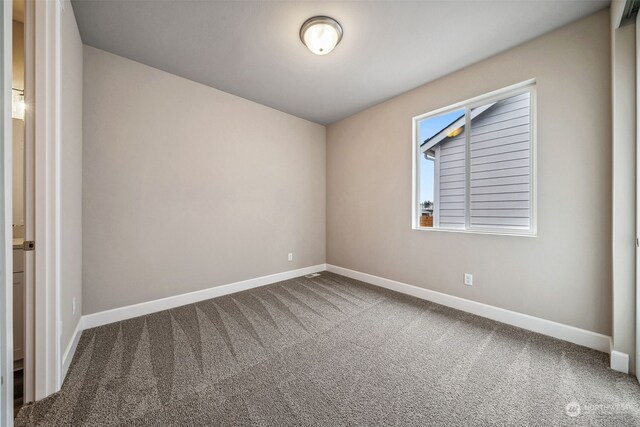 view of carpeted empty room