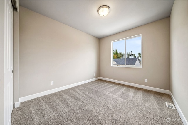 view of carpeted empty room