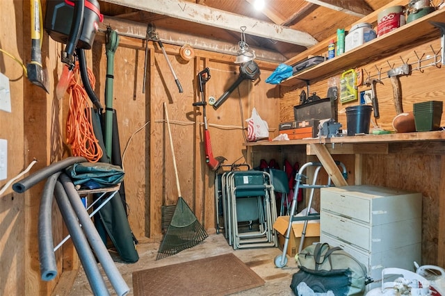 view of storage room