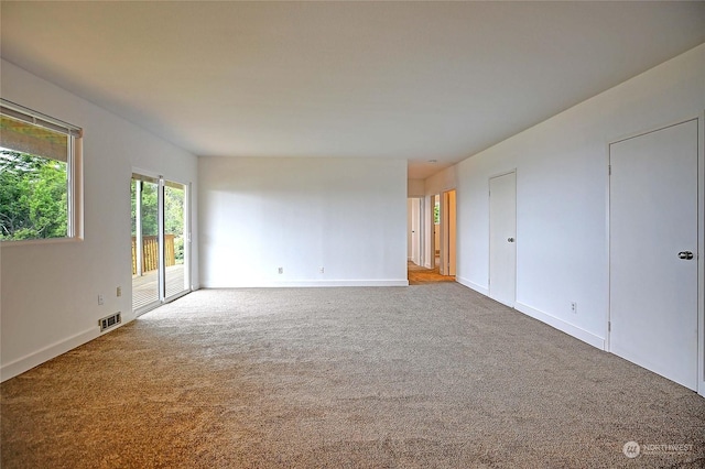 view of carpeted empty room