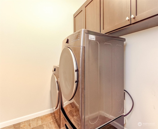 washroom featuring cabinets