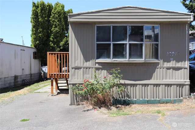 view of side of property