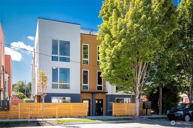 view of contemporary house