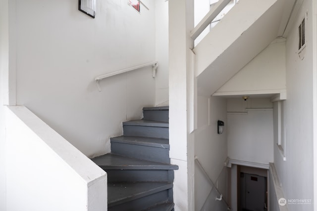 view of stairway