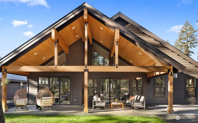 rear view of house with a patio area