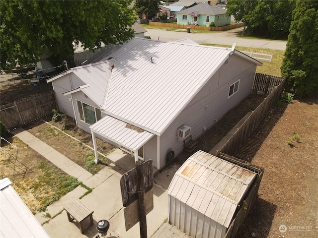 drone / aerial view with a residential view