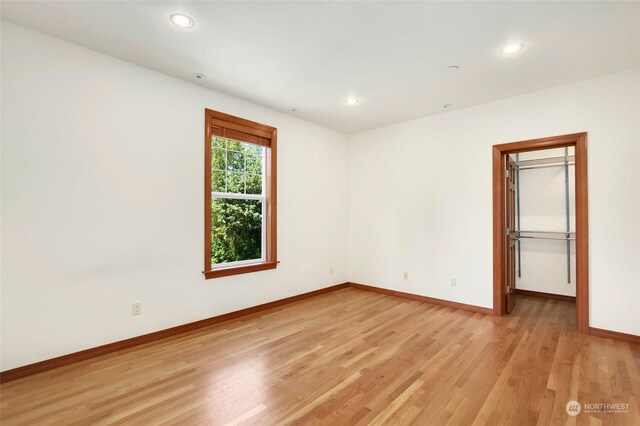 interior space featuring light hardwood / wood-style floors