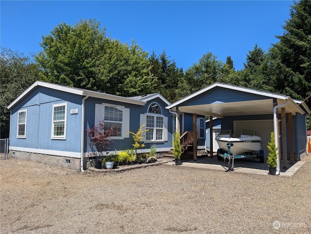 view of manufactured / mobile home