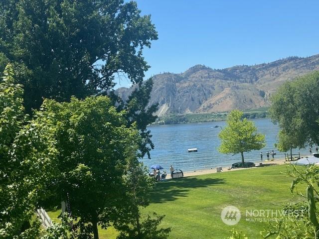 property view of water with a mountain view