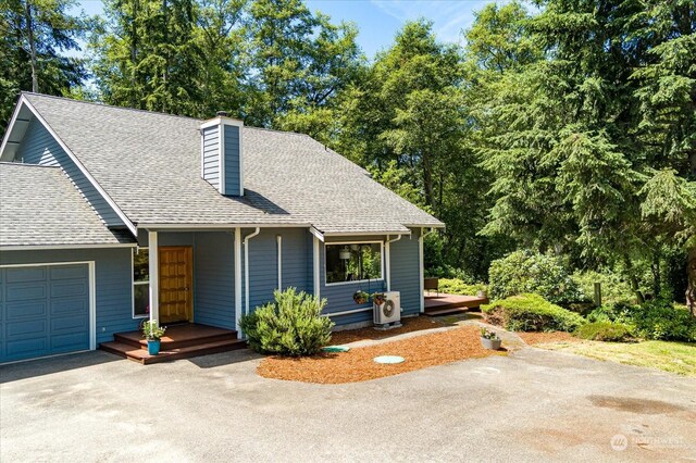 view of front of house featuring a garage