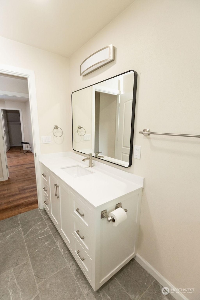 bathroom with vanity