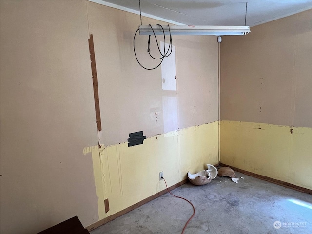 525 Meade Hill Rd, Glenoma, WA 98336 - spare room with unfinished concrete floors