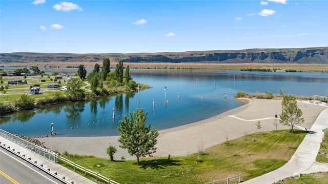 view of water feature