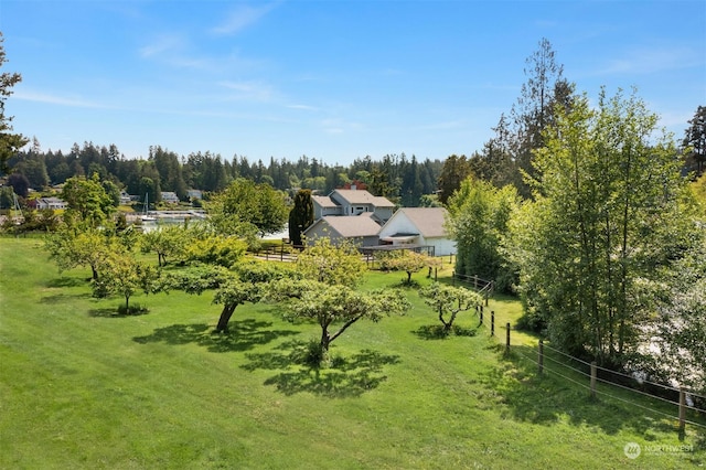 drone / aerial view featuring a rural view