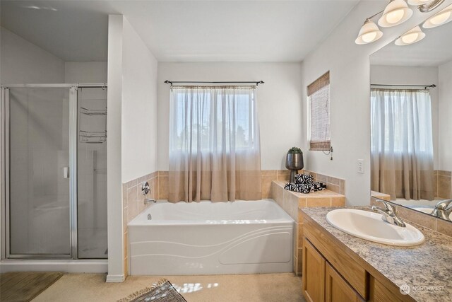 1735 SW 346th Pl, Federal Way, WA 98023 - bathroom with vanity and separate shower and tub