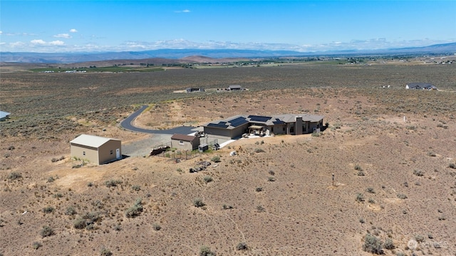 aerial view featuring a mountain view