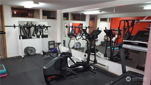 view of workout area