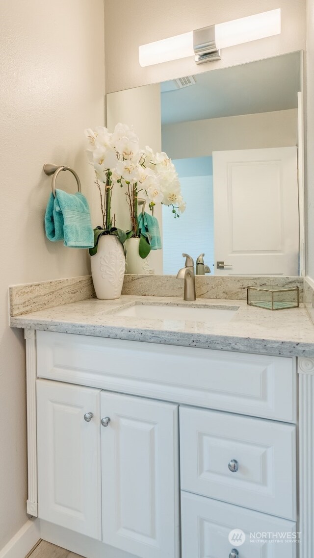 bathroom featuring vanity