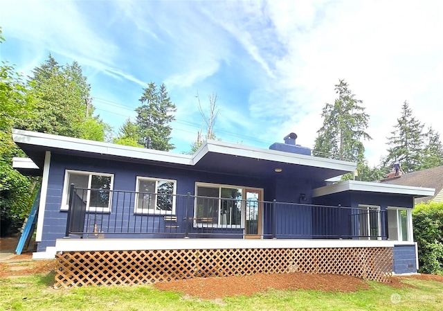 view of rear view of property