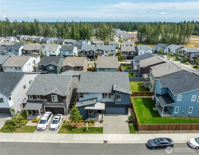 4429 Hibiscus Cir SW, Port Orchard, WA 98367 - aerial view of residential area with a heavily wooded area