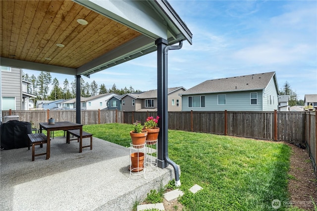 4429 Hibiscus Cir SW, Port Orchard, WA 98367 - view of yard featuring a residential view, a patio, and outdoor dining area