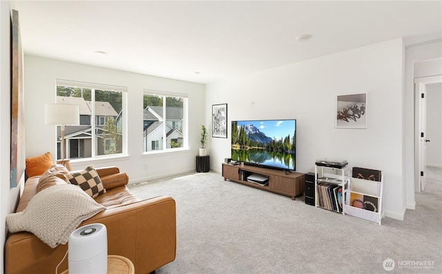 4429 Hibiscus Cir SW, Port Orchard, WA 98367 - living area featuring carpet and baseboards