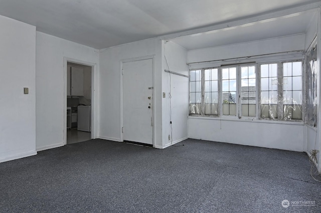 view of carpeted empty room