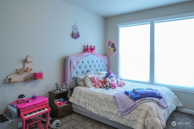 bedroom featuring carpet flooring