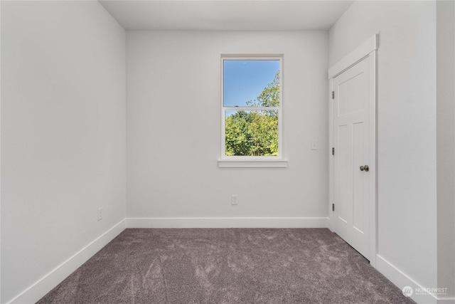 view of carpeted empty room