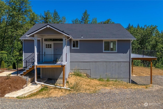 view of front of property