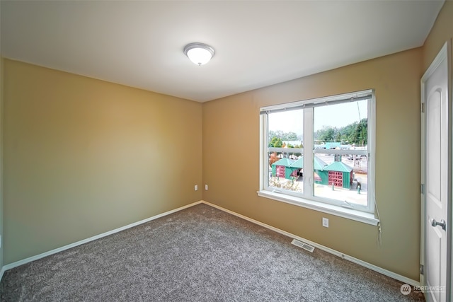 view of carpeted empty room