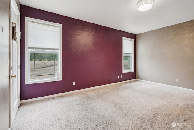 empty room featuring carpet and a healthy amount of sunlight