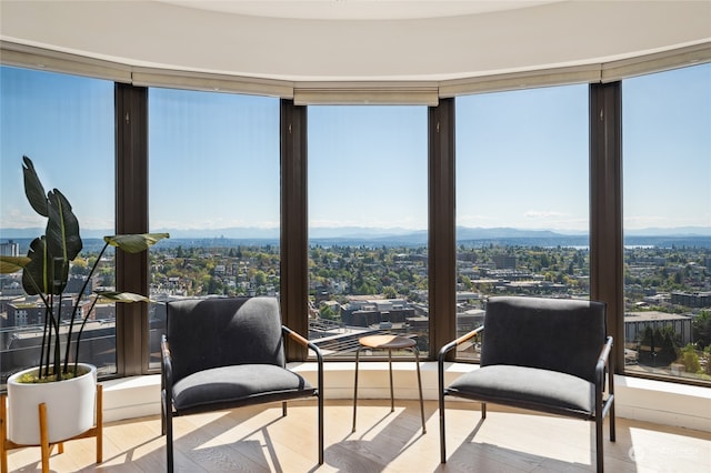 view of sunroom