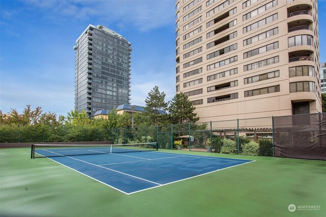 view of tennis court