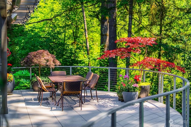 view of patio / terrace with outdoor dining area