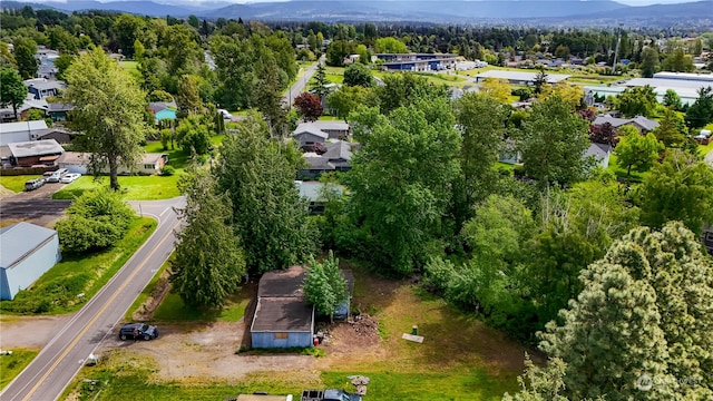 aerial view featuring a mountain view