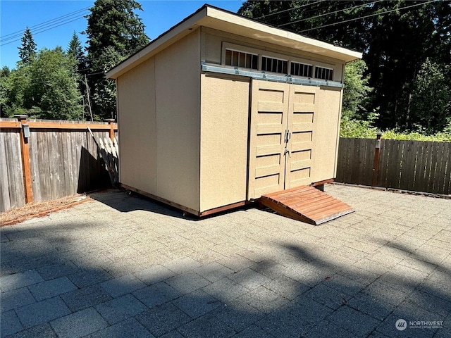 view of outbuilding