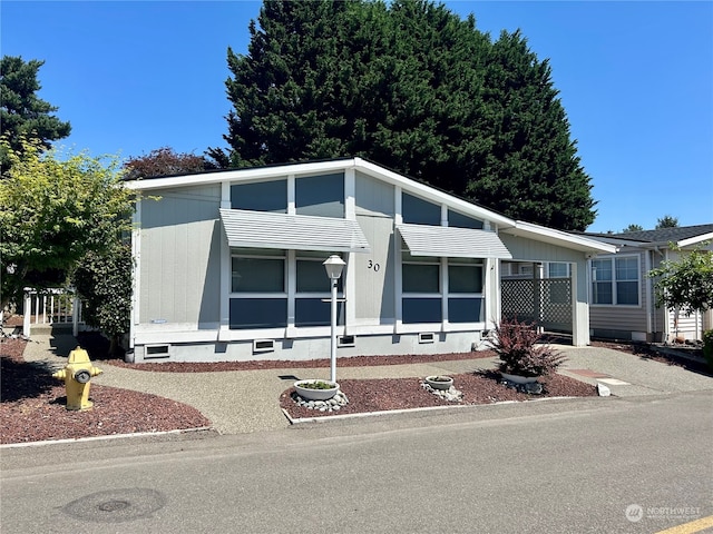 view of manufactured / mobile home