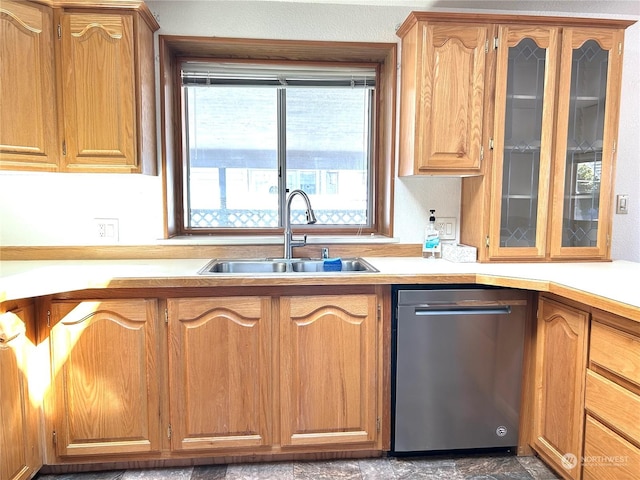 kitchen featuring sink and dishwasher