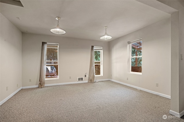 empty room with carpet floors