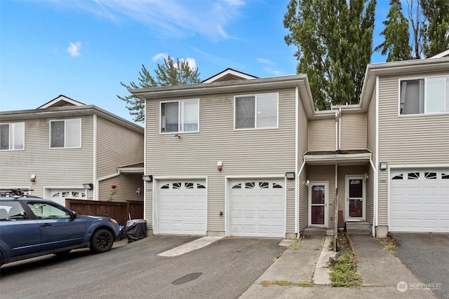 front of property featuring a garage