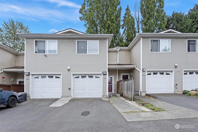 front of property featuring a garage