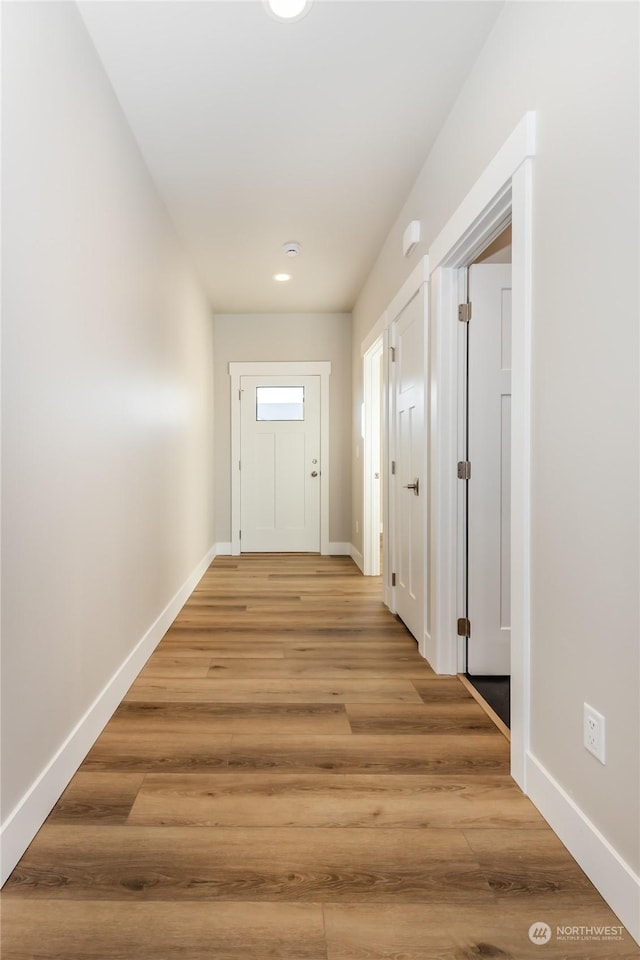 entryway featuring wood-type flooring