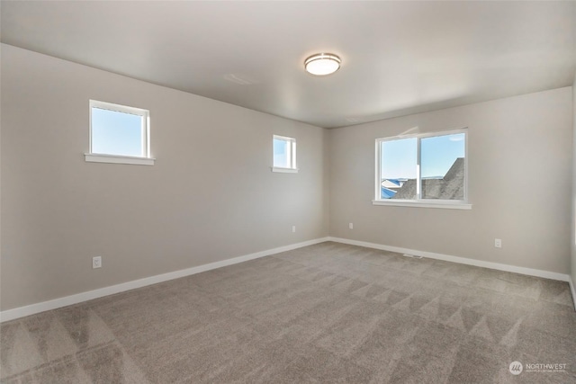 view of carpeted empty room