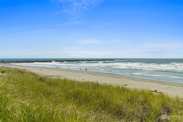 property view of water with a view of the beach