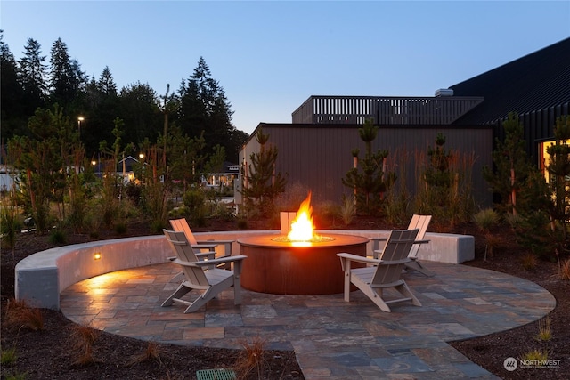 2524 Acer Loop SE, Lacey, WA 98513 - view of patio with an outdoor fire pit